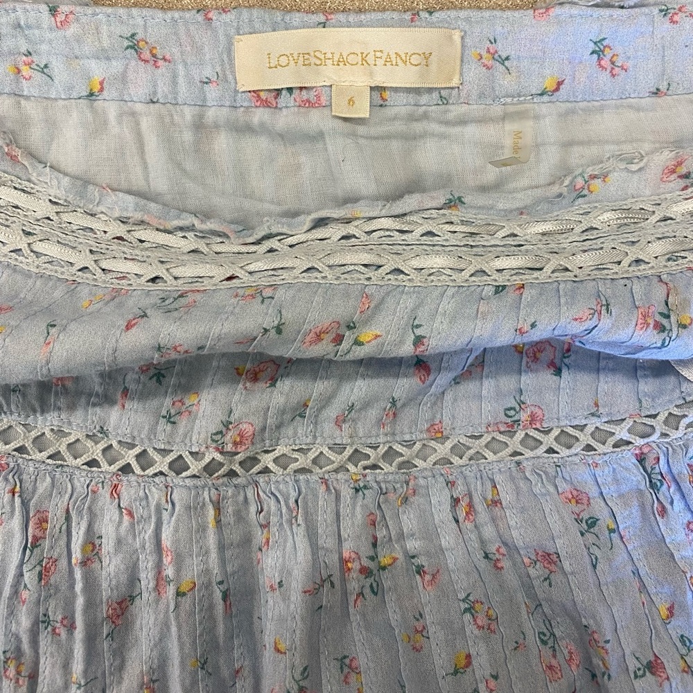 LoveShackFancy Mini Skirt - Picture 3 of 4